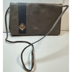 Vintage Fratini Firenze Pebbled Leather Crossbody Clutch Shoulder Bag